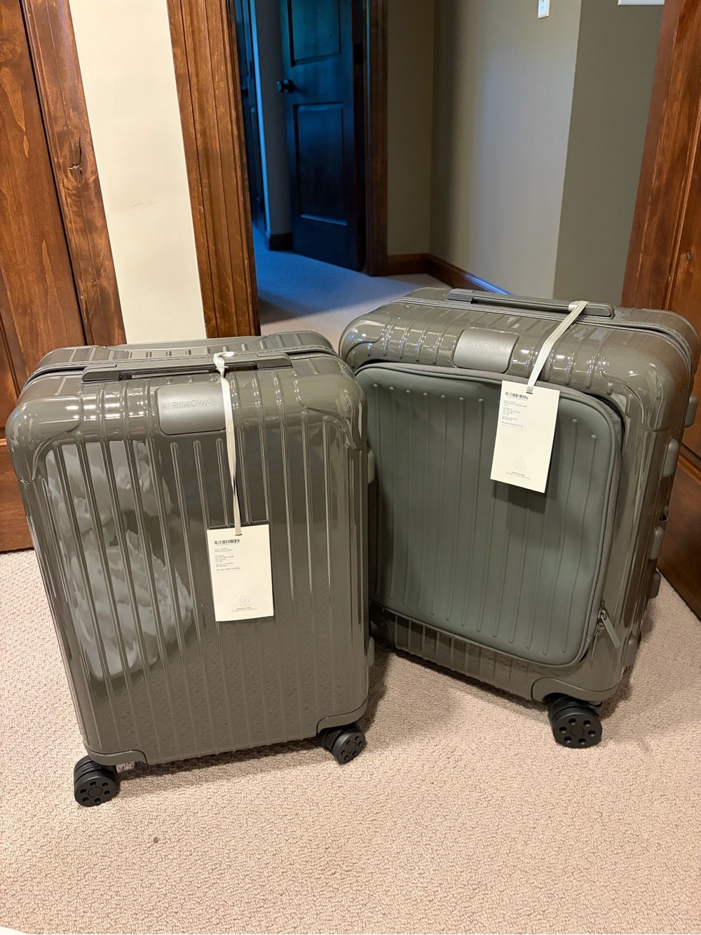 RIMOWA Gray Hard-Shell carry on Luggage Set